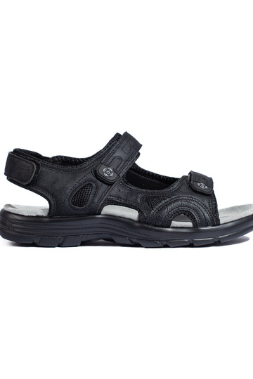 schwarze Sandalen