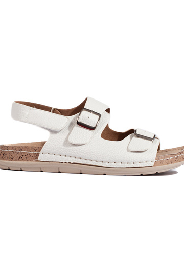 weiße Zapinane-Sandalen