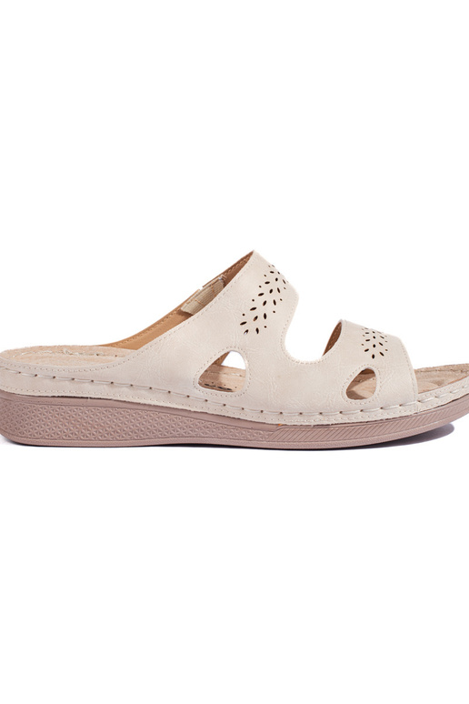 Bequeme beige Hausschuhe Bequeme beige Hausschuhe