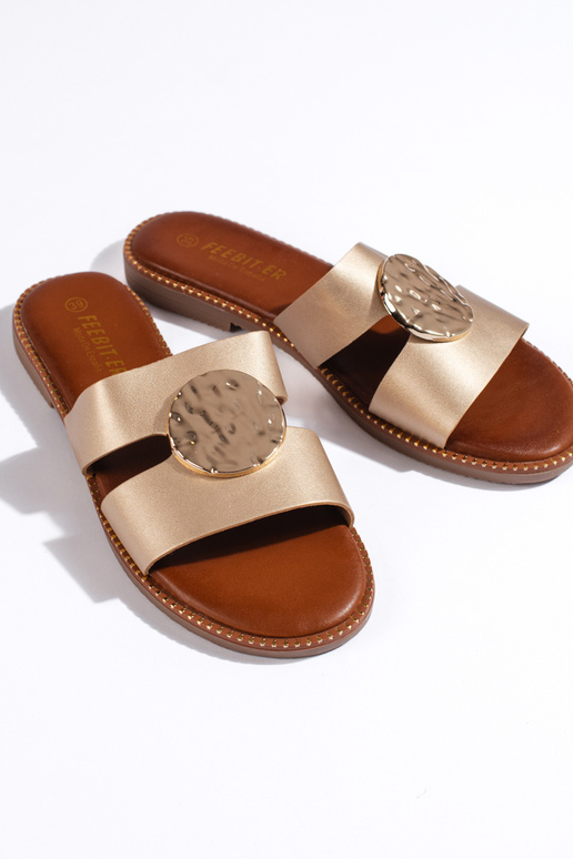 goldene Hausschuhe goldene Hausschuhe