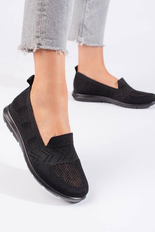 schwarzer Slip-On