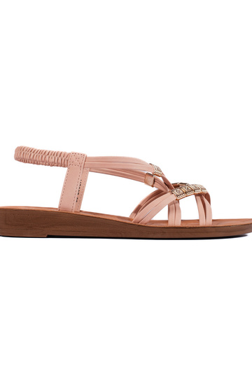 weiße Sandalen mit...