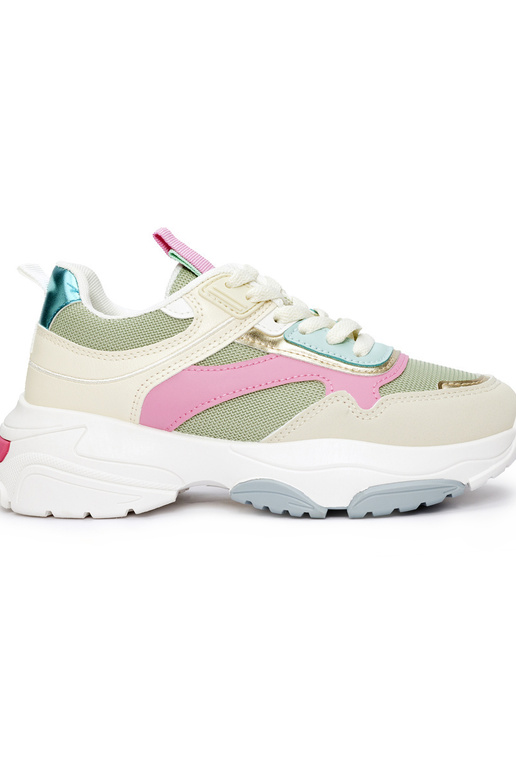 Sportlicher Damenschuh mit dicker Sohle Sportlicher Damenschuh mit dicker Sohle