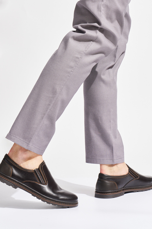 dunkelbraun Männer Halbschuhe