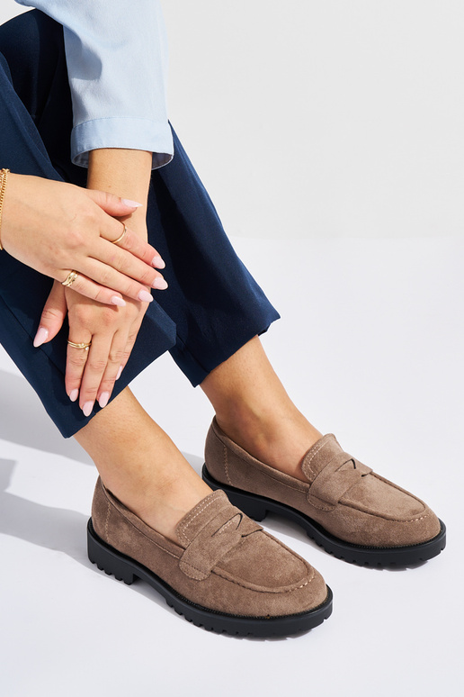 Wildledermokassins für Damen