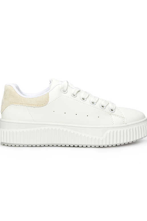 Weiße klassische Damen-Sneakers mit...