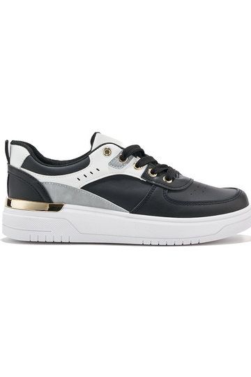 schwarze Sportschuhe mit...