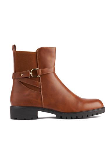 braune Damenschuhe mit...