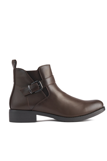 braune Damenschuhe flach