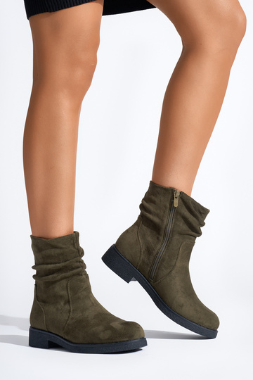 Khakifarbene Cowboystiefel 2