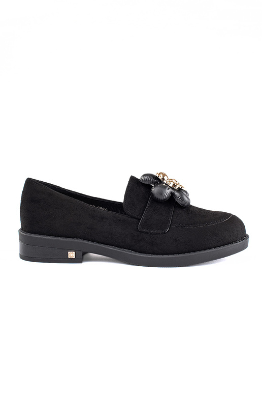 Damenmokassins aus schwarzem... Damenmokassins aus schwarzem...