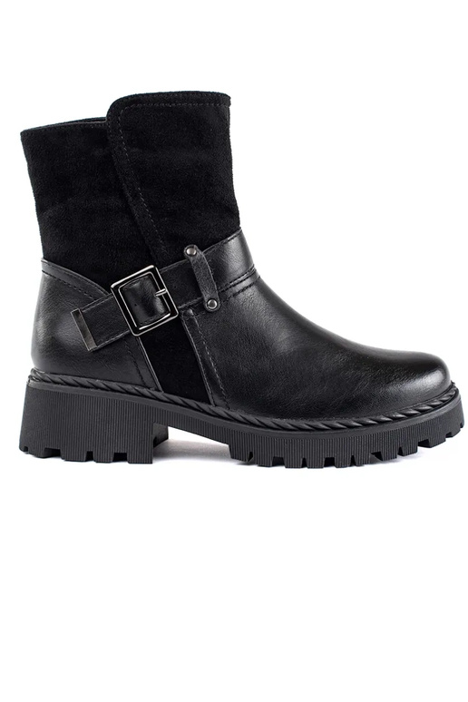 schwarze Damenschuhe mit dekorativem...