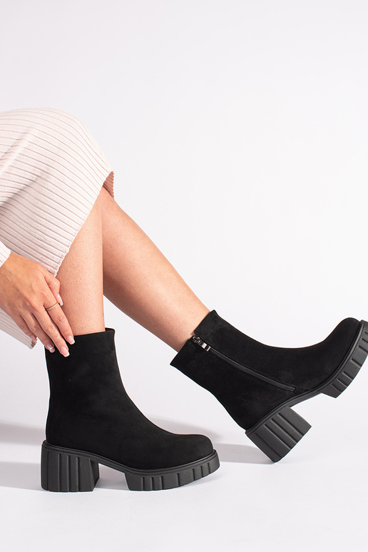 schwarze Plateauschuhe für Damen