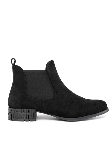 Schwarze Chelsea-Stiefel...