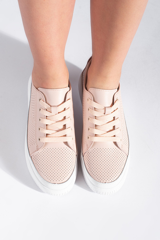 Durchbrochene Lederschuhe rosa Sergio...