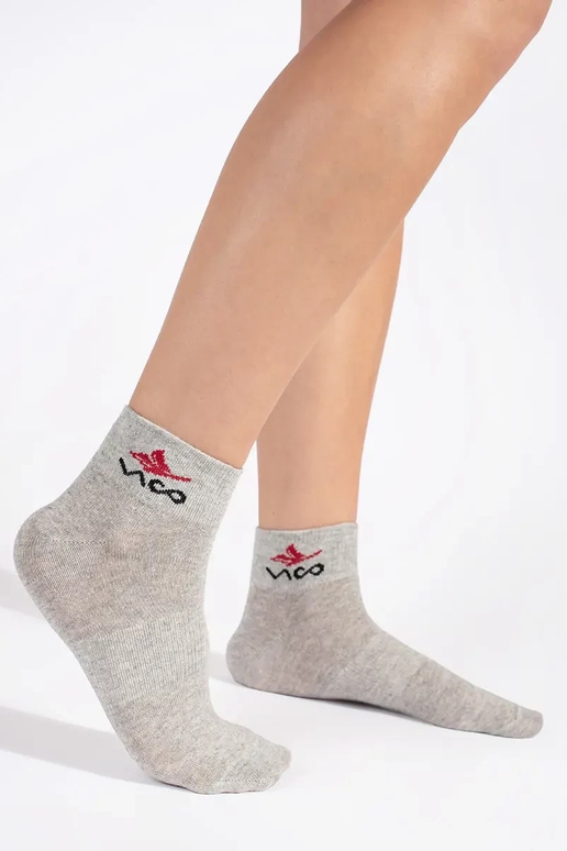 graue Damen-Skarpetki Vico 3-tlg graue Damen-Skarpetki Vico 3-tlg