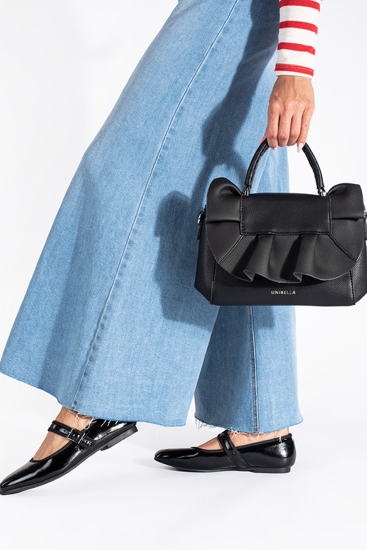 SchZuarz elegante Handtasche z...