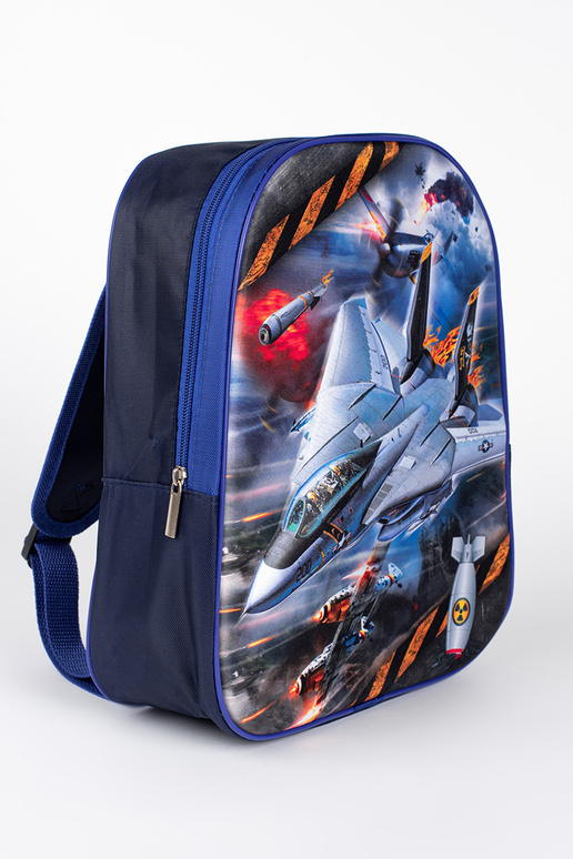 Blauer Rucksack für Jungen ze... Blauer Rucksack für Jungen ze...