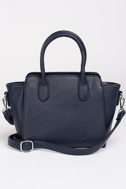 Dunkelblau elegante Handtasche ze...