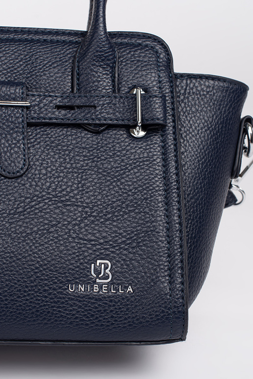 Dunkelblau elegante Handtasche ze...