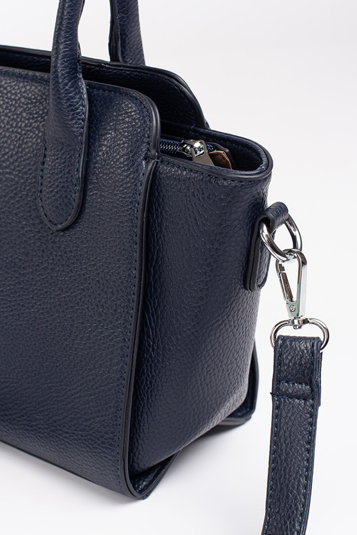 Dunkelblau elegante Handtasche ze...