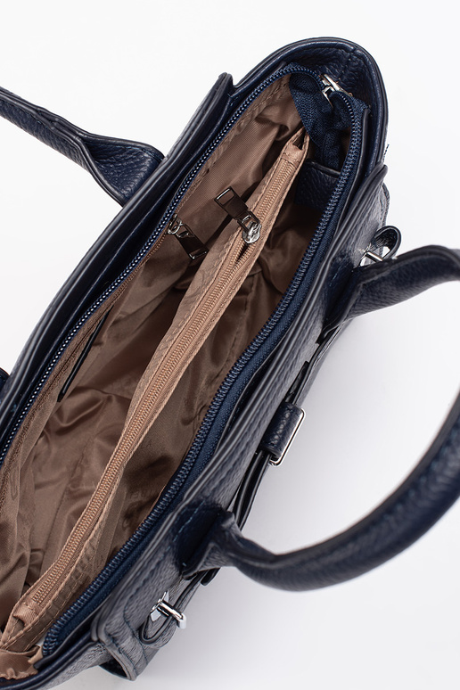 Dunkelblau elegante Handtasche ze...