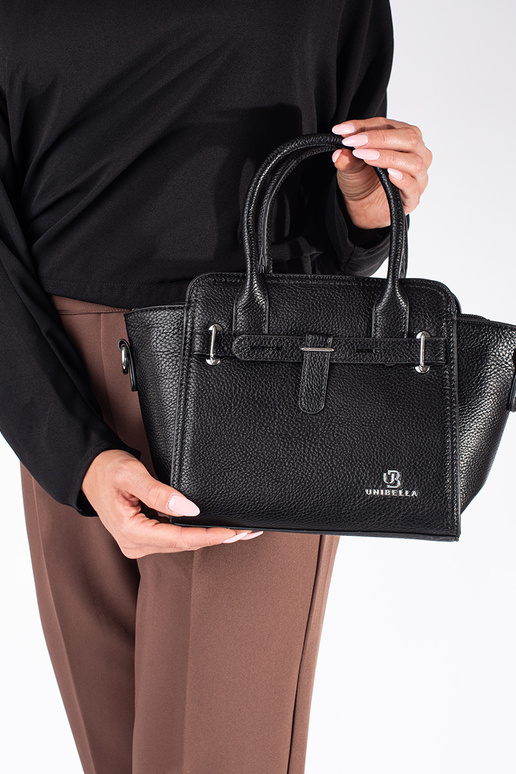 SchZuarz elegante Handtasche ze...