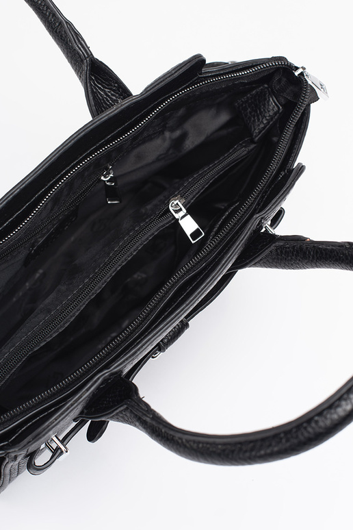 SchZuarz elegante Handtasche ze...