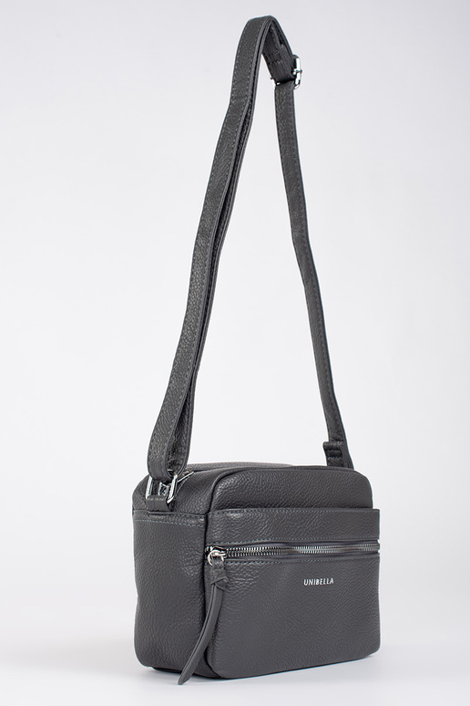 Klein grau elegante Handtasche auf...