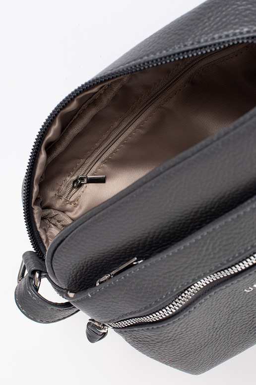 Klein grau elegante Handtasche auf...