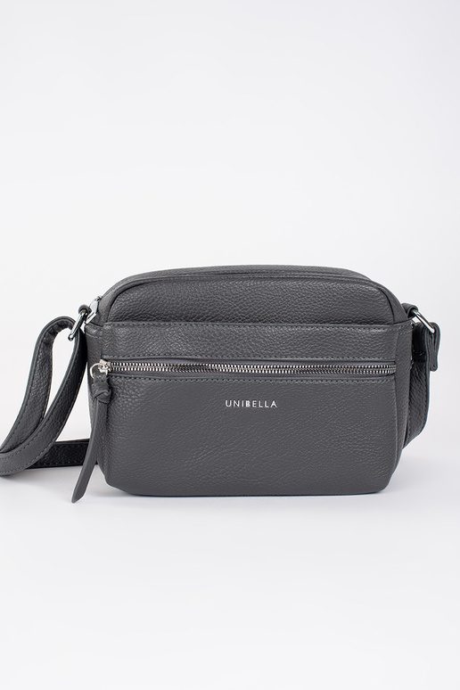 Klein grau elegante Handtasche auf...