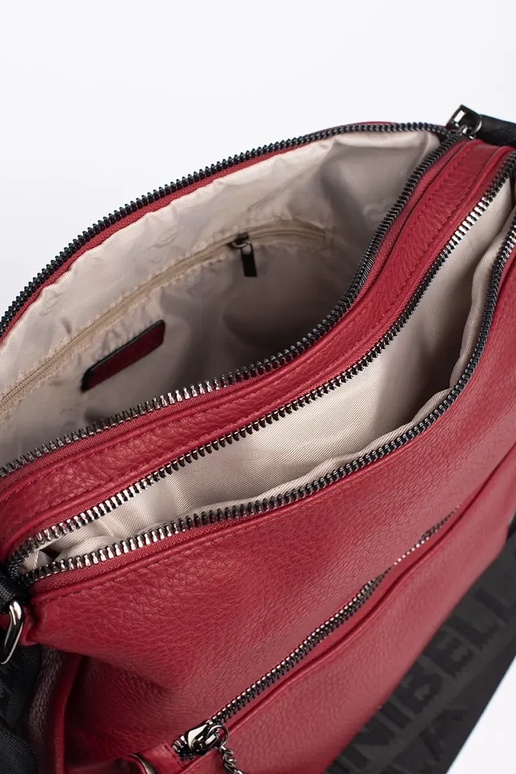 Roter Damenhandtaschenrucksack mit...