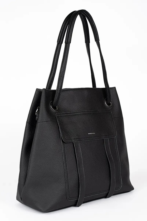 schwarze Handtasche Shopper