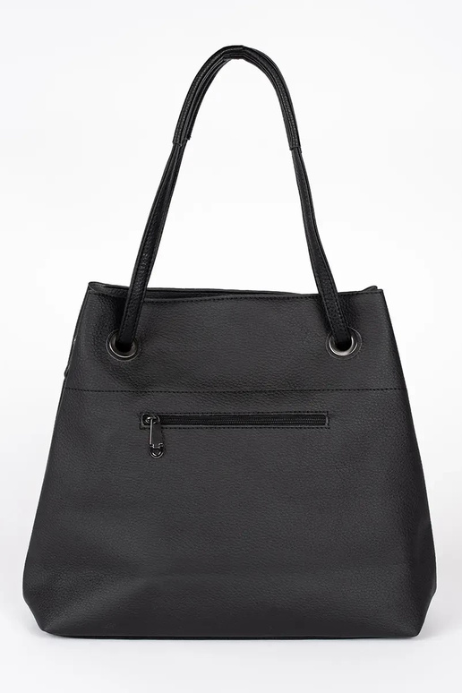 schwarze Handtasche Shopper
