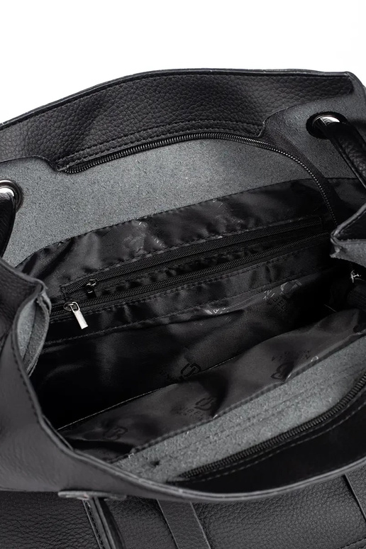 schwarze Handtasche Shopper