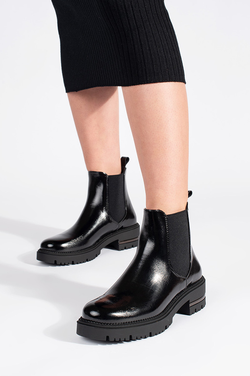 mit Lackeffekt Frauen Schuhe mit... mit Lackeffekt Frauen Schuhe mit...