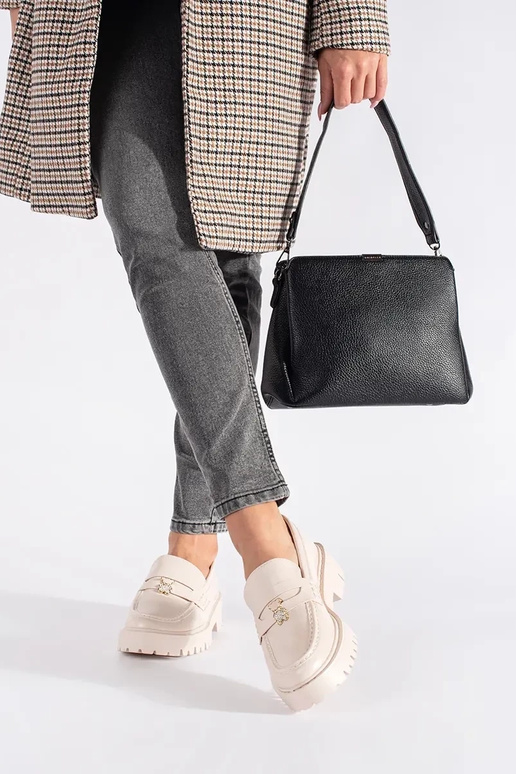 Beige Mokassins für Damen mit einer... Beige Mokassins für Damen mit einer...