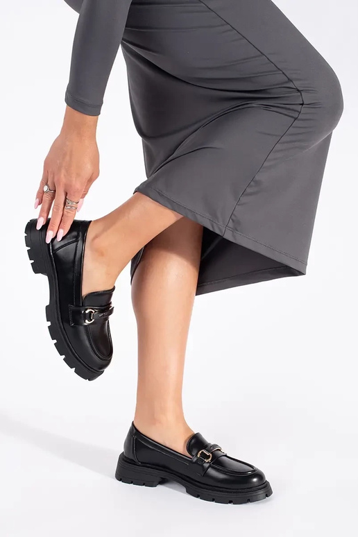 schZuarze Farbe elegant Mokassins für...