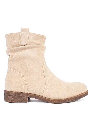 Beigefarbene Cowboystiefel