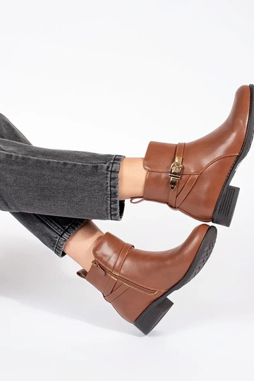 Braune Damen-Halbschuhe mit... 2