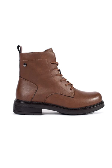 Braune Damen-Schnürschuhe...