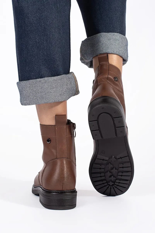 Braune Damen-Schnürschuhe von Sergio...