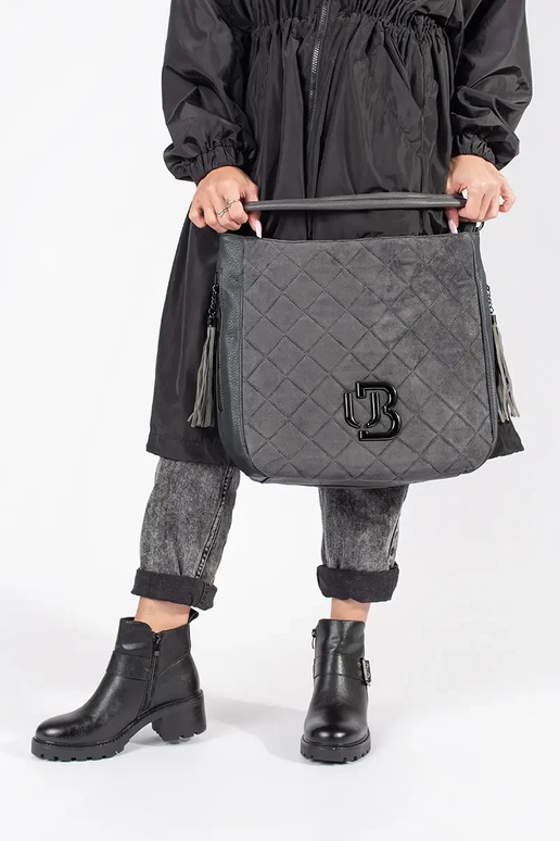 Schwarze Damen Lederschuhe mit...