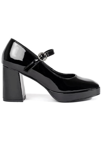 Schwarze Lack Damenstiefel...