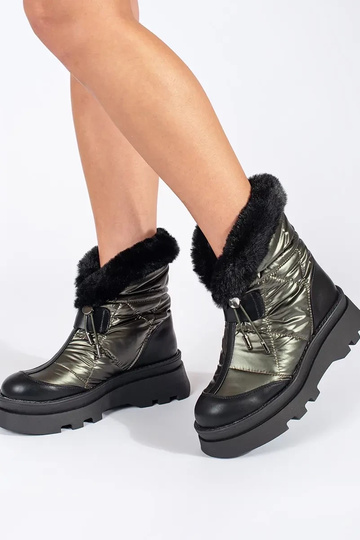 Damen Schneestiefel in grün... 2