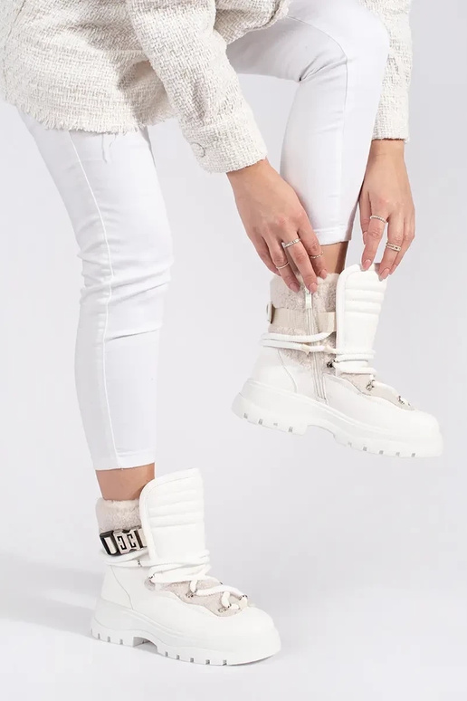 Zueiße Farbe Schneestiefel für Damen...