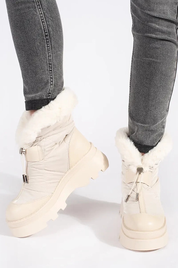 Beige Schneestiefel für... 2