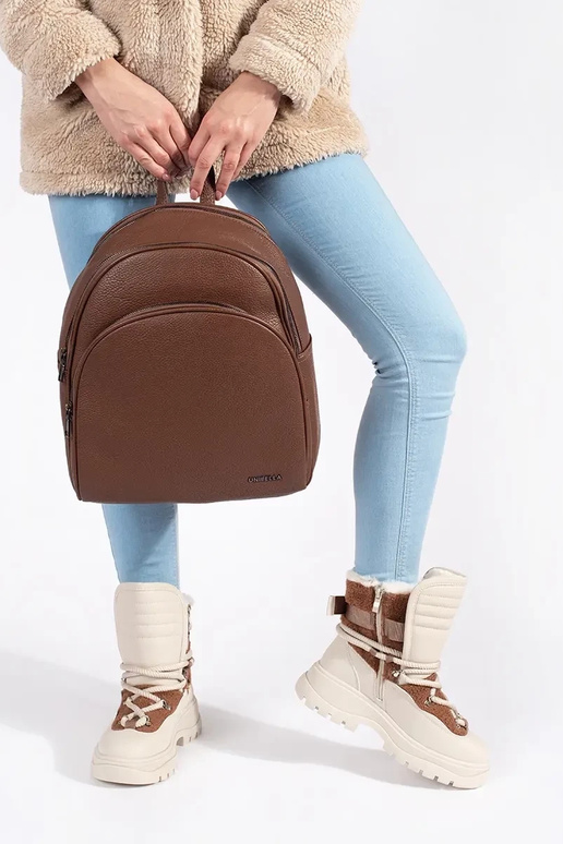 Beige Schneestiefel für Damen mit... Beige Schneestiefel für Damen mit...