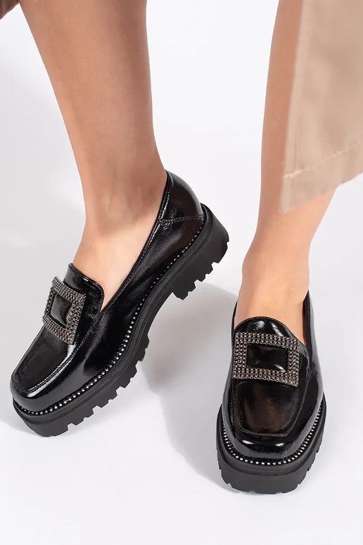 Mokassins schZuarze Farbe Frauen mit...