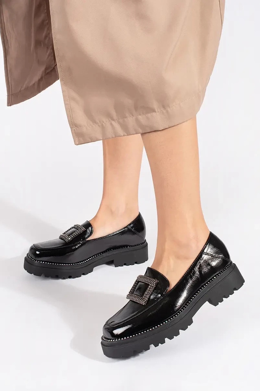 Mokassins schZuarze Farbe Frauen mit...